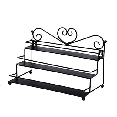 Savins gt1-ZJ 3 Tier Metal Nail Polish Display Organizer Wall Rack ...