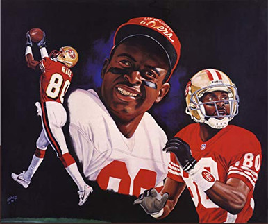 Jerry Rice poster/football print for autograph, banner, wallpaper ...