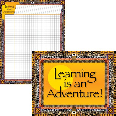 Barker Creek Educational Chart Set of 2, Learning is an Adventure, 2 ...