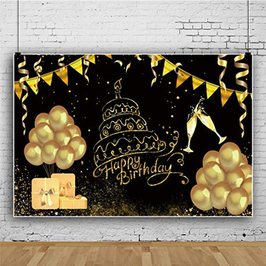 Personalised Birthday Banner With Balloons & Stars – Bunting For Kids Or Adults