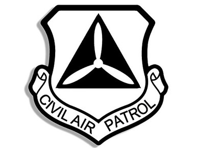 American Vinyl White Civil Air Patrol Shield Shaped Sticker -Cap Crest ...