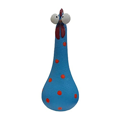 ADEALINK Silly Chicken Decor Resin Statue with Long Neck Hand Paint