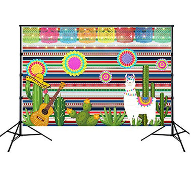 Huayi 7x5ft Mexican Fiesta Theme Photography Backdrop Cactus Party