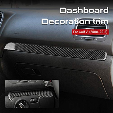 AIRSPEED 2pcs Car Center Console Sticker Dashboard Strip Interior Trim
