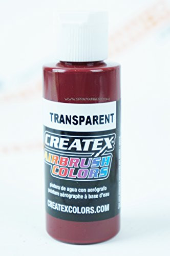 Createx Airbrush Colors 5124 Transparent Deep Red 2oz. Paint. by ...