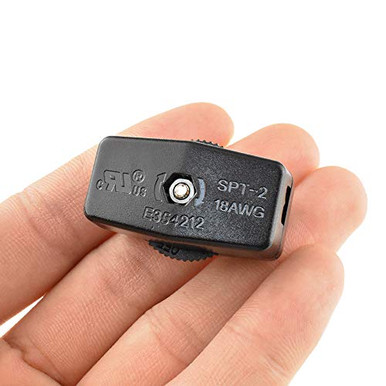 Hahiyo 3A 125V Inline Rotary Cord Switch Adjustable Rotary Double Pole ...