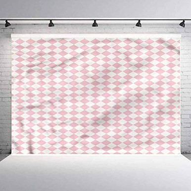 6x6ft Geometric Vinyl Wall Photography Backdrop-Checks and White ...