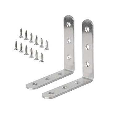 uxcell 2pcs Angle Bracket 304 Stainless Steel 100x100mm Corner Brace ...