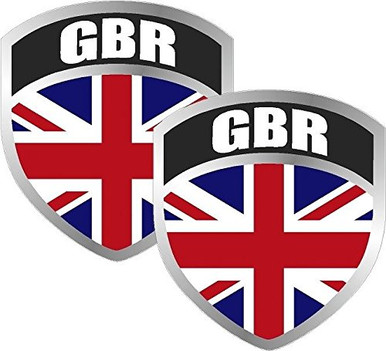 Vinyl Overlays 720 2-4" Great Britain British UK Union Jack Flag Shield ...