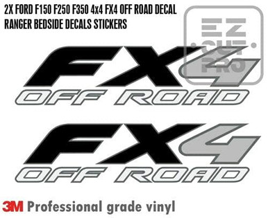 2x) Ford F150 F250 F350 FX4 Off Road Decals Stickers American - Foto 5