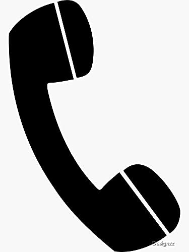 Telephone Receiver - Sticker Graphic - Die Cut Sticker High Resolution ...