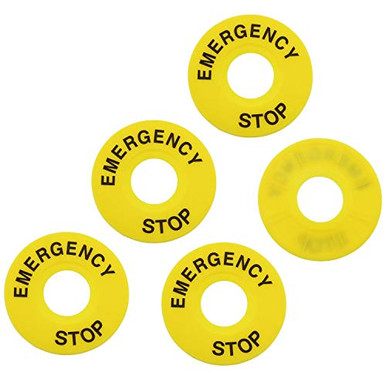 E-outstanding 5 Pcs Push Button Switch Emergency Stop Sign Emergency ...