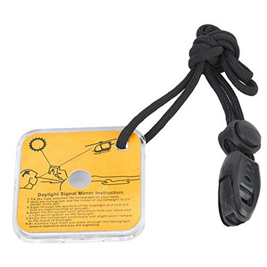 CHICIRIS Signal- Und Rettungsspiegel Aus Acryl – Mit Visierfunktion & Pfeife Für Outdoor-Survival