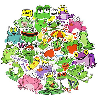 QTL Frog Stickers for Kids Cute Frog Stickers for Water Bottles Laptop ...