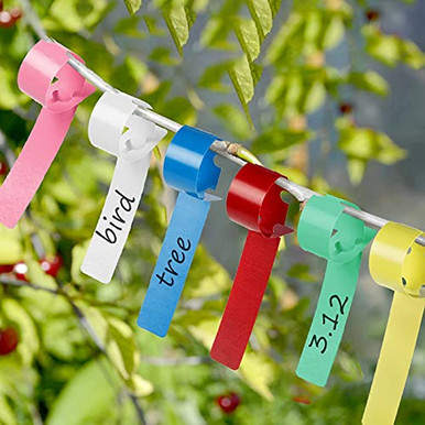 Tree Ring Labels Plant Labels 120Pcs Wrap Around Tree Tags, 6 Color Adjustable Plant ...