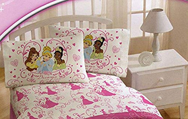 Disney Princess Sheet Set in Full Size ~ Cinderella, Tiana, Sleeping ...