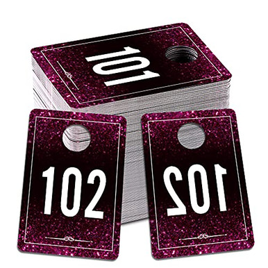 SICOHOME Number Tags for Live Sales, 101-200 Number Cards,1.7