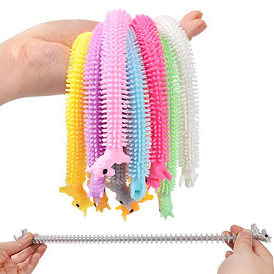Stringy Toy AINOLWAY 10 Pack Sensory Stress Relief and Fidget Therapy Unicorn ...