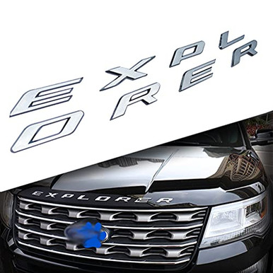 3D Letters ABS Front Hood Emblem Explorer Sport Hood Letters Stickers ...