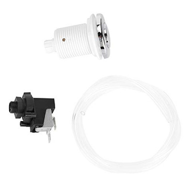 Pneumatic Air Pressure Switch For SPA Bathtub – Massage Tub Control With 1 Meter Tube, Self-Lock Button For Garbage Disposal Or Surfing Spa