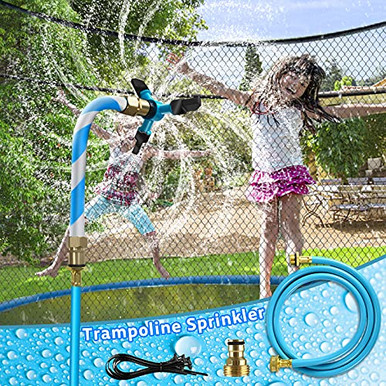 Trampoline Sprinkler, Fun Summer Water Park for Kids, Outdoor Game ...