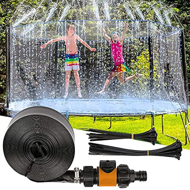 Trampoline Sprinkler for Kids, 39.4ft Upgraded Outdoor Trampoline Water ...
