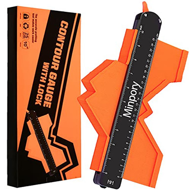 VIRIDI Contour Gauge With Lock – 2-Pack 10” & 5” Widened Profile Duplicator For Woodworking, Flooring, Tile Cutting & Odd Corners