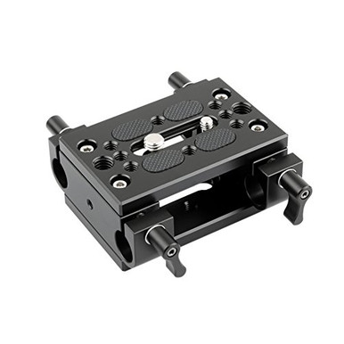 NICEYRIG Shoulder Support Camera Baseplate with 15mm Rod Clamp ...