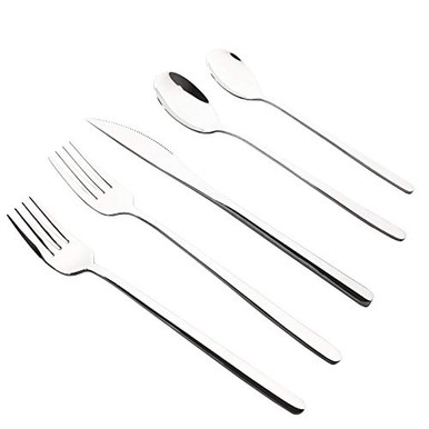 Uniturcky Luxury Silverware Set 20-Piece 18/10 Stainless Steel Flatware ...