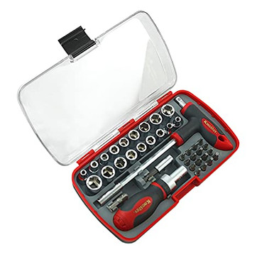 Magnetic Ratchet T handle Allen Wrench Set Muti Screwdriver Bit Socket ...