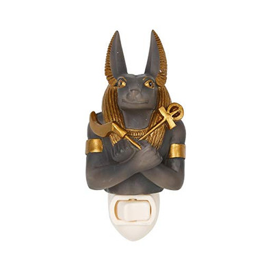 Targa Da Parete Anubis, Dio Dell'Oltretomba - Decorazione Scultorea In Resina Dipinta A Mano, 10 Cm - Idea Regalo Egiziana - copertina