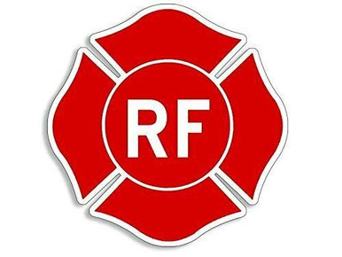 Pink FIRE Wife Maltese Cross Magnet - 4x4 Inch Vinyl Decal For Firefighter Spouses