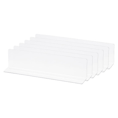 MECCANIXITY L Type Shelf Dividers, PVC Clear Closet Shelf Separator ...
