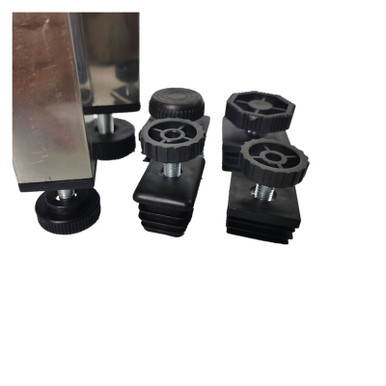 Square Adjustable Foot CONFIDENCE CRAFTSMAN 4Pcs Adjustable Square Steel Furniture Legs Anti ...