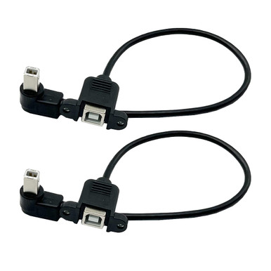 Seadream Cavo USB 3.0 angolare intrecciato per stampante, 0,9 m; cavo