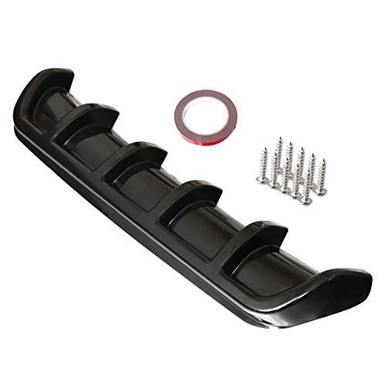 WeiMo Universal Car Rear Bumper Diffuser Kit Shark Fin Aerodynamic