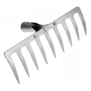 Digging Rake Head BESTOYARD Digging Harrow Grass rake Weeding Fork Soil loosening rake ...