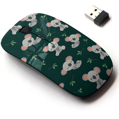 Skull With Pink Band Pattern - Wireless Mouse, 2.4G Portable Optical Mouse With Nano USB Receiver For Kids, Children