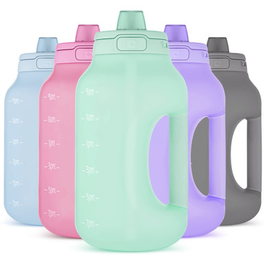 Ello Hydra Half Gallon Jug Wth Tme Marker & Handle For All Day