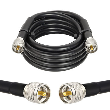 RG213 Koaxialkabel Mit PL259-Steckern – 50 Ohm, 30 Cm – Ultra-verlustarm Für CB-Funk, Amateurfunk & Antennen