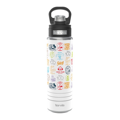 Tervis Camp Stickers Wide Mouth Water Bottle - 24oz Stainless Steel Insulated Bottle With Lid