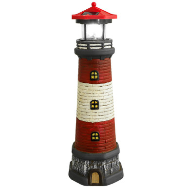 Yardwe Solar Lighthouse Outdoor LED Solar Powered Lighthouse Light ...