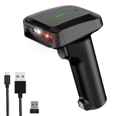 Scan Qr Code Indicator Bluetooth Barcode Scanner with Battery Level Indicator QR Bar Code ...