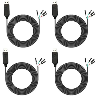 DKARDU 4 pcs PL2303 PL2303HX USB to TTL Serial Converter 3.3V Debug ...