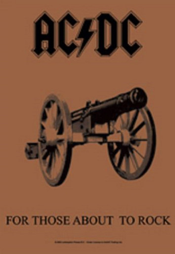 Bioworld Merchandising - AC/DC Fabric Poster for Those About to Rock 40 ...