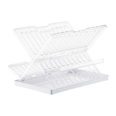 JISADER Collapsible Dish Drying Rack Foldable Dish Rack Dish Drainer ...
