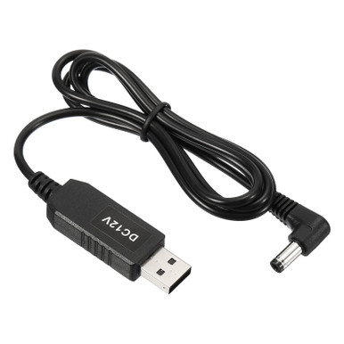 Convertitore Di Tensione Step Up PATIKIL USB 5V A 12V 6W 1A - Cavo USB A Maschio A DC Jack 4.0x1.7mm, Lunghezza 1m, Per Router E LED