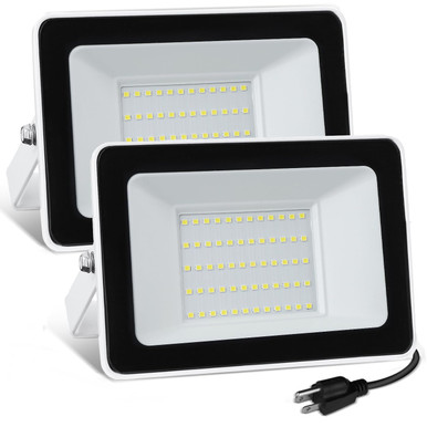 UFOND 40W LED Work Light - 4000LM Bright, Adjustable Angle, IP65 Waterproof - For Garage, Workshop, Construction