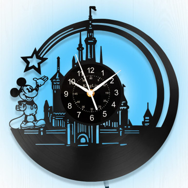 KingLive Cartoon Movie Wall Clock, Vinyl Record Clock 12 Inch LED 7 ...