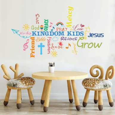 Sunday School Decorations for Kids Classroom Wall Stickers, Colorful ...